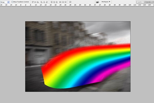 How to Create Effect of Rapid Movement in Photoshop 19